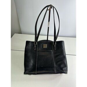 Dooney & Bourke Lexington Tote Black Pebbled Grain Leather Shoulder Bag